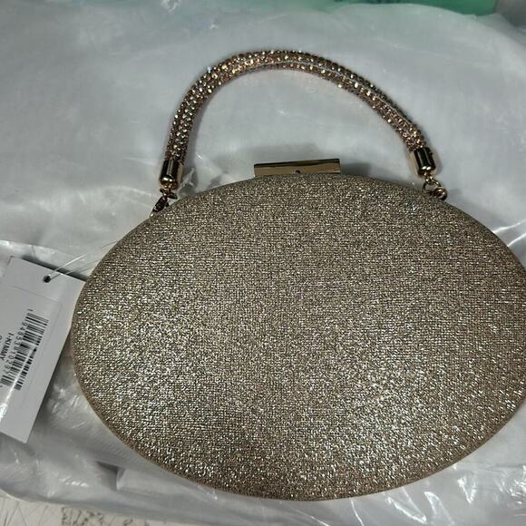 I. Miller Kimmy Evening Gold Sparkly Clutch‎ Bag - Picture 4 of 7